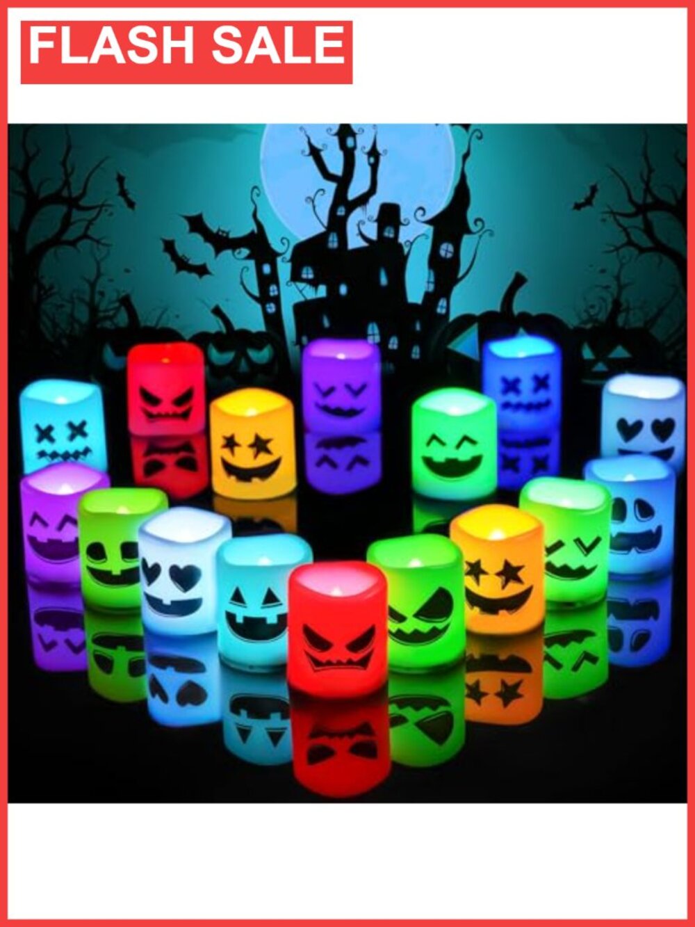 24-Pack Color Changing Flameless LED Votive Candles Battery Operated Tea Lights